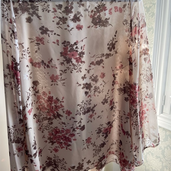 Fred David Blush Nude Floral Tunic size L - Picture 4 of 7
